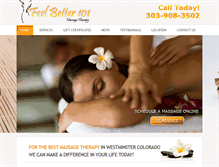 Tablet Screenshot of fb101massage.com
